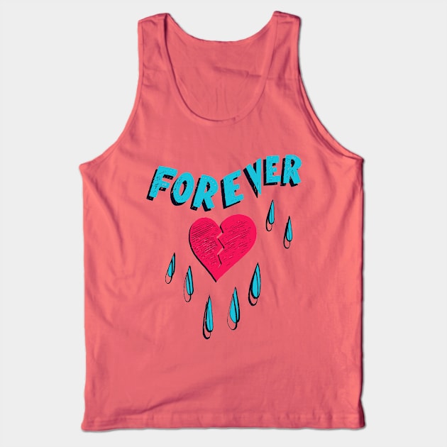 Forever HeartBroken Tank Top by minniemorrisart